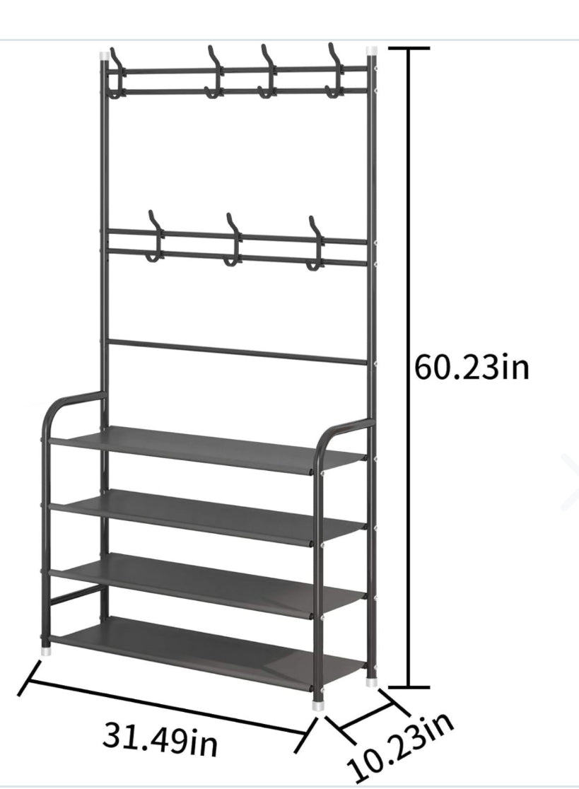 Zapatero de 4 niveles